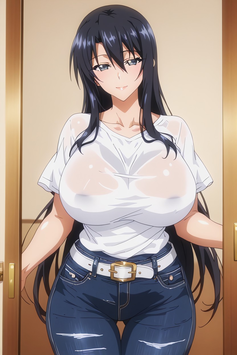Beautiful Face, Perfect Anatomy, Silver Belt Hentai AI Porn