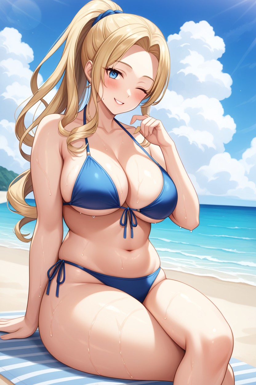 Bbw, Side View, Bikini Hentai AI Porn