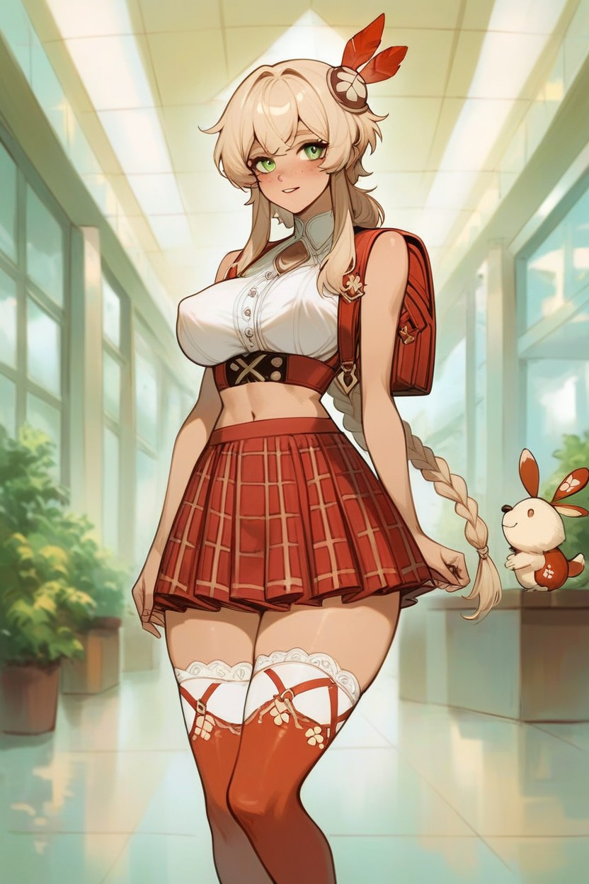 Mall, Dynamic View, Freckles Hentai AI Porn