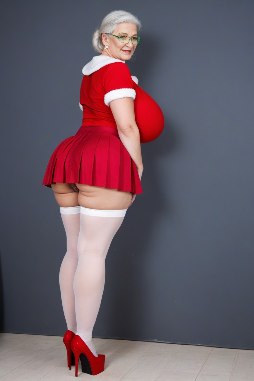 Rear View, Big Pussy Lips Visible, Cathy Canuck AI Porn