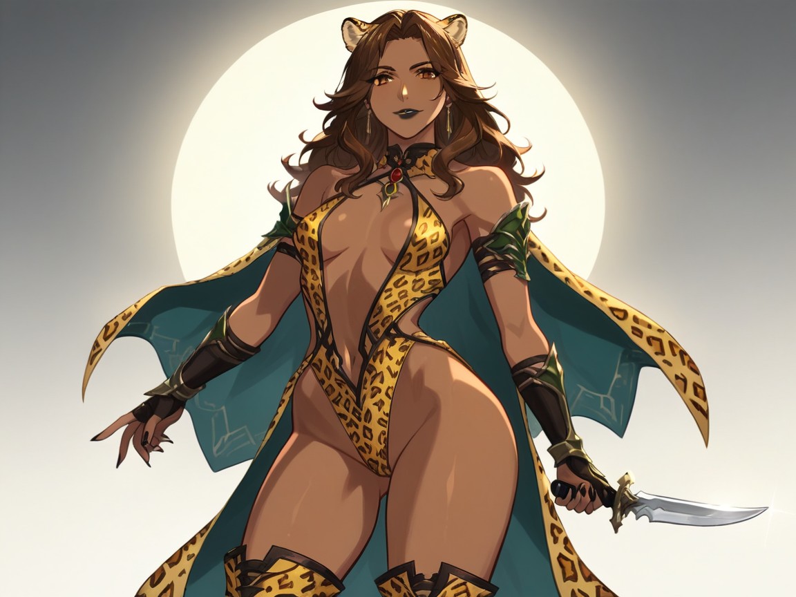 Leopard Ears, One Woman, 1 Person Hentai AI Porn