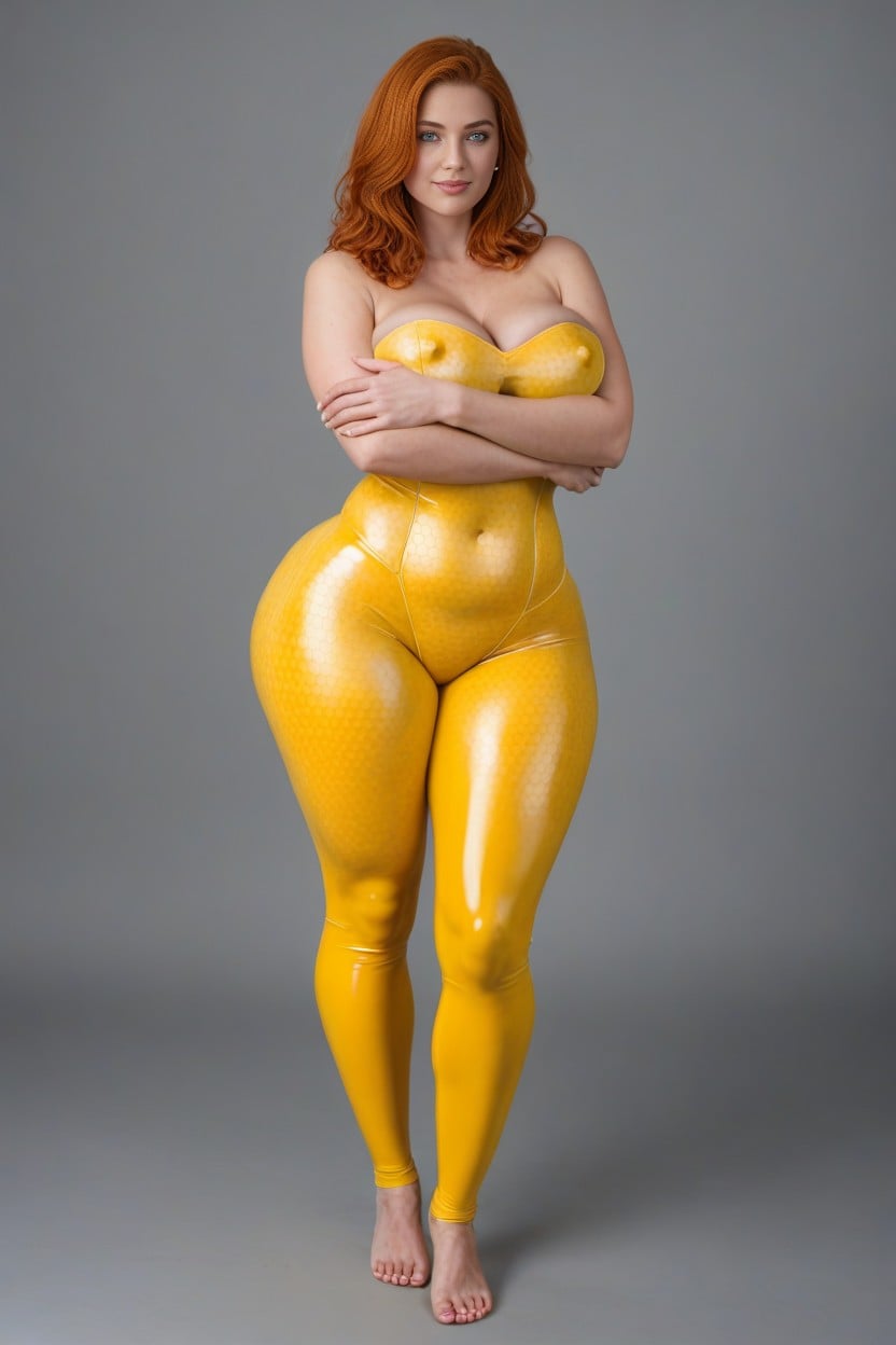 Ginger Hair, Huge Hips, Perfect Face AI Porn