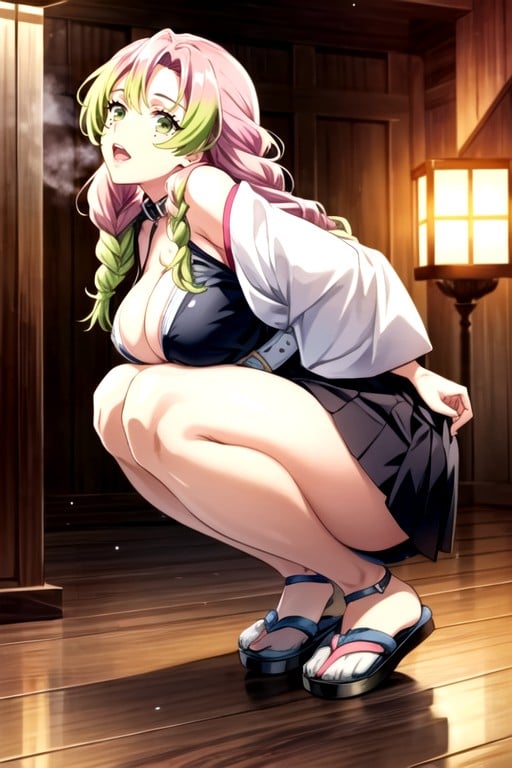 Large Ass, Glamorous Big Butt Featuresbold Cleavagesuper Resolution High Resolution Night, Thighs Hentai AI Porn