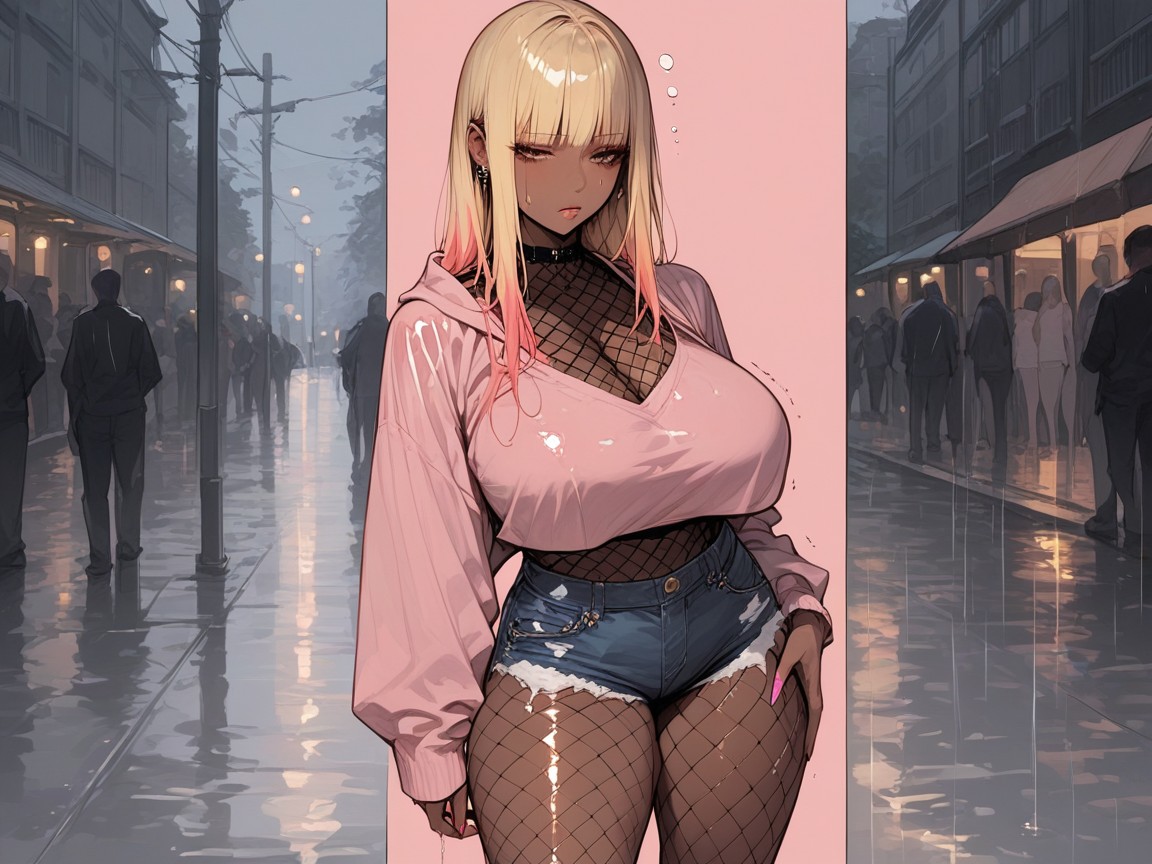Model Body, Erotic Magazine, Raining Hentai AI Porn