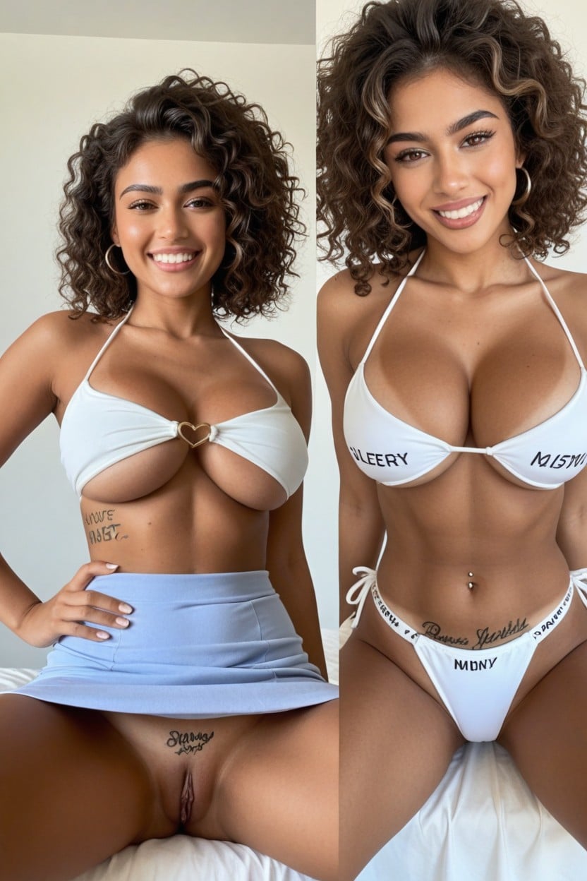 Oiled Skin, Confused Face, Love Hearts Indian AI Porn