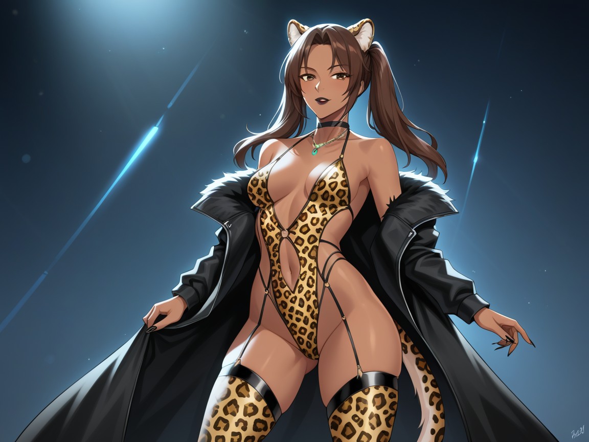 Leopard Print Thigh Highs, Led Lights On Clothes, Afterimage Porno latina IA