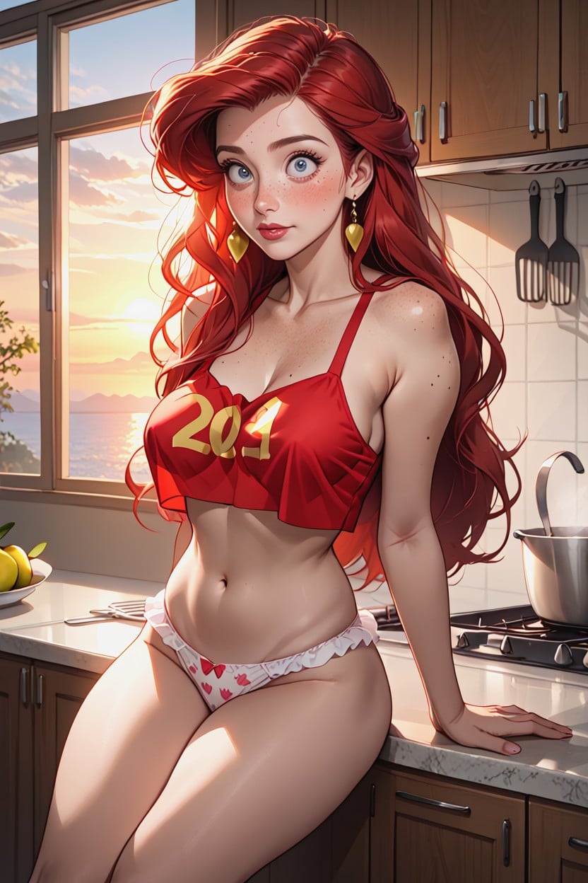 Looking Up, Disney Eyes, Thigh Gap AI Porn