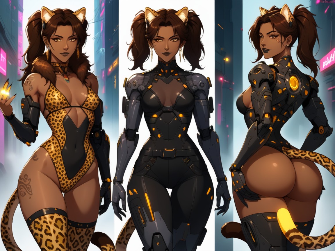 Operative, Leopard Print Long Coat, Wide Round Hips Porno latina IA