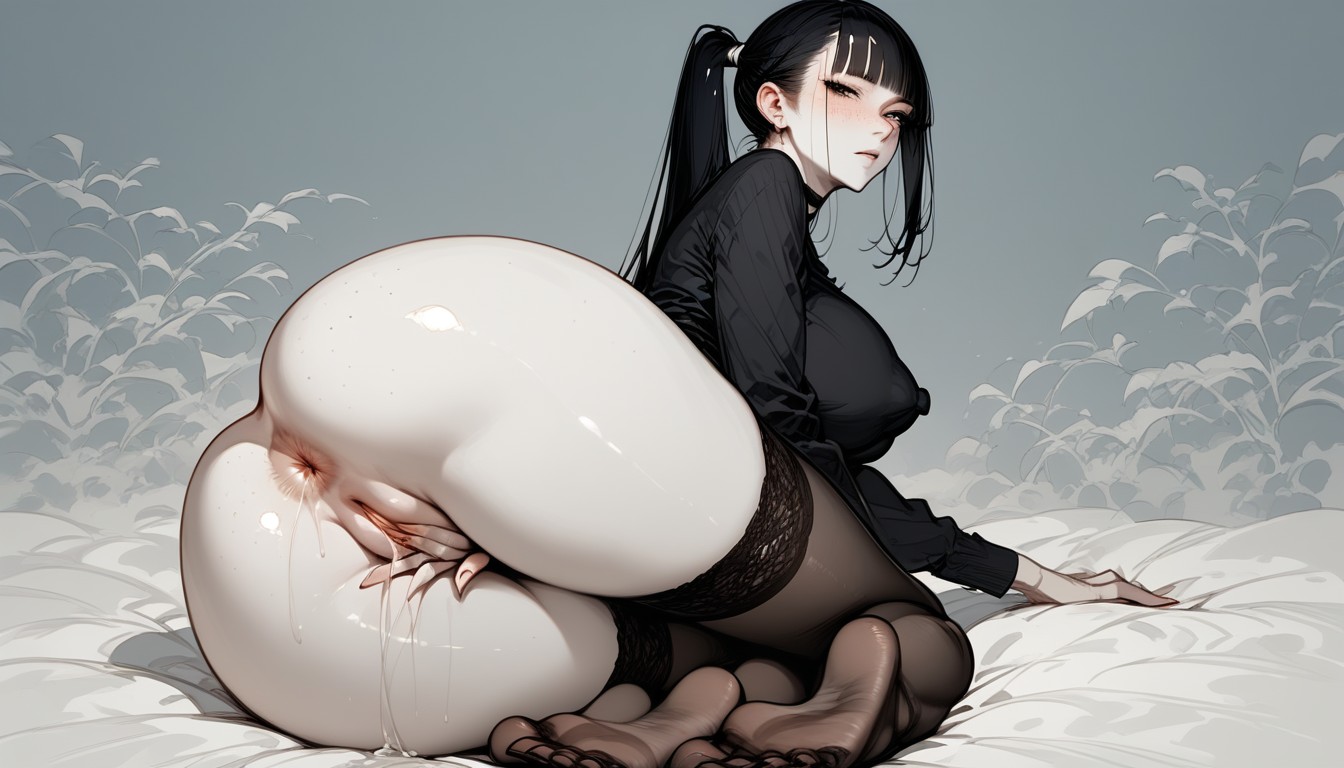 Long Length, Thighs, Rear View Hentai AI Porn