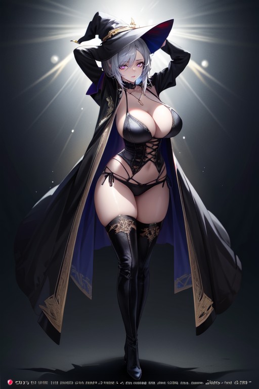 Sensual And Tempting Body Pose, Bodysuit, Highly Anime Style AI Porn