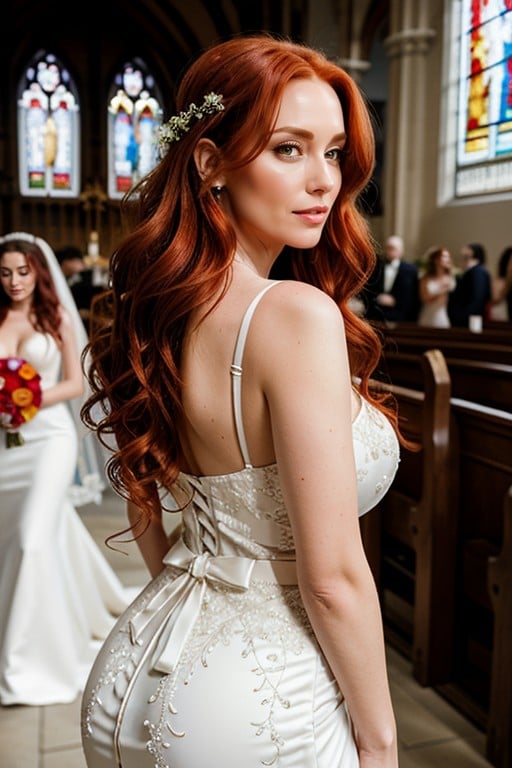 Church, Hyper Wasp Waist, Colossal Tits AI Porn