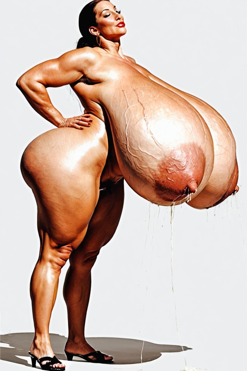 Pink Nipples, 전신, Ultra High Details AI 포르노