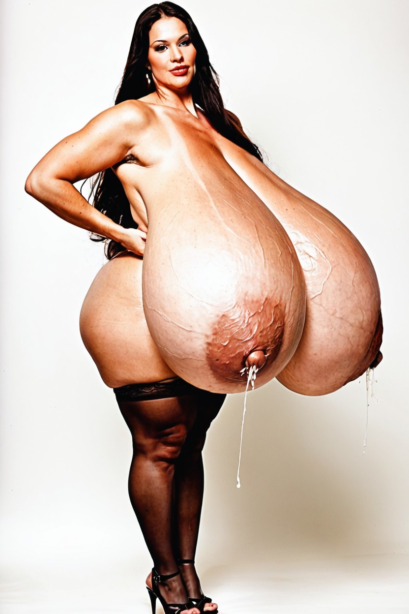 Full Body, Massive Saggy Boobs, Enormously Insane Massive Gigantic Breasts AI Porn
