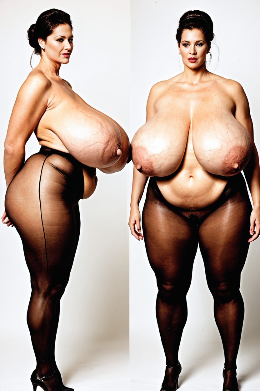 Massive Breasts, Veins On Breasts, Body Waist AI Porn