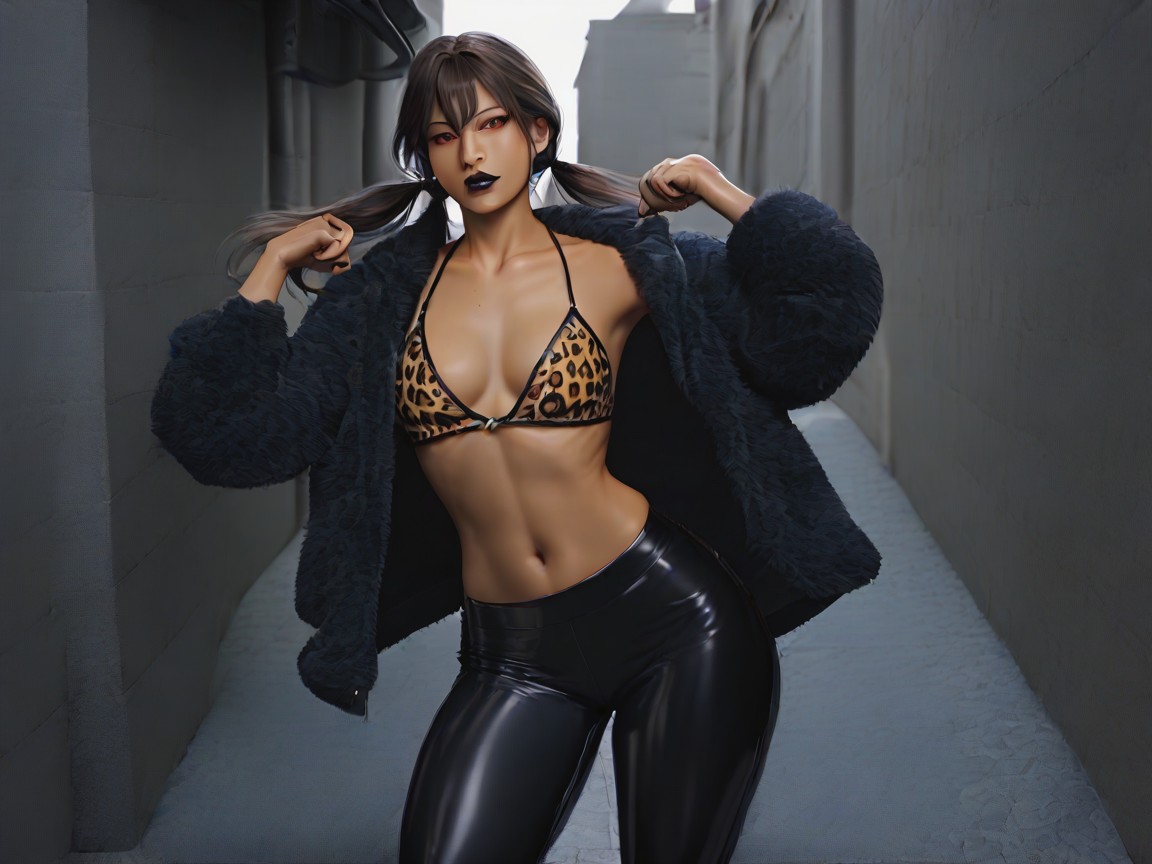 One Woman, 1인, Dark Brown Skin AI 포르노