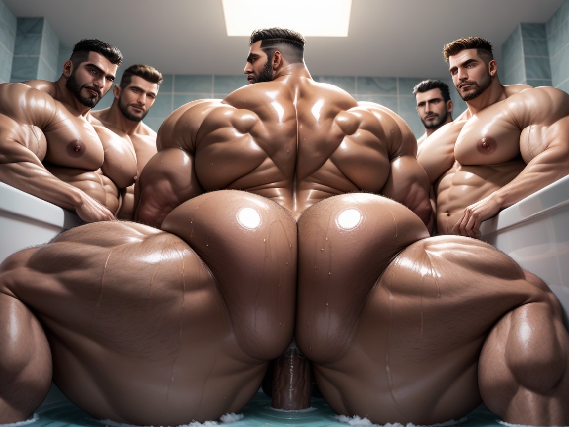 Dark Oclock Shadow, Bottom Up, Hyper Boobs AI Porn