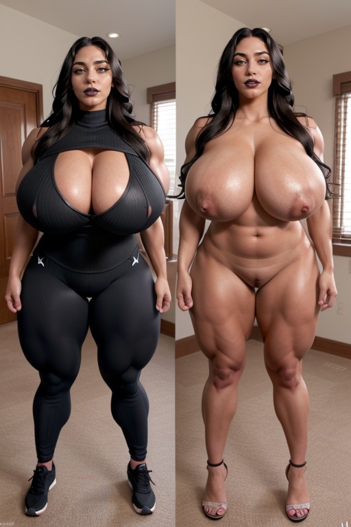 Split Screen, Ultra Muscular, Character Bianca AI Porn