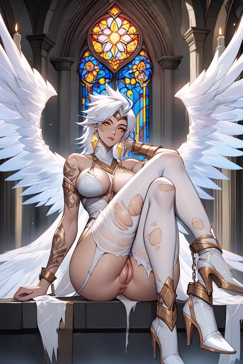 Church, Puffy Pussy, Kayle Of League Of Legends Hentai AI Porn