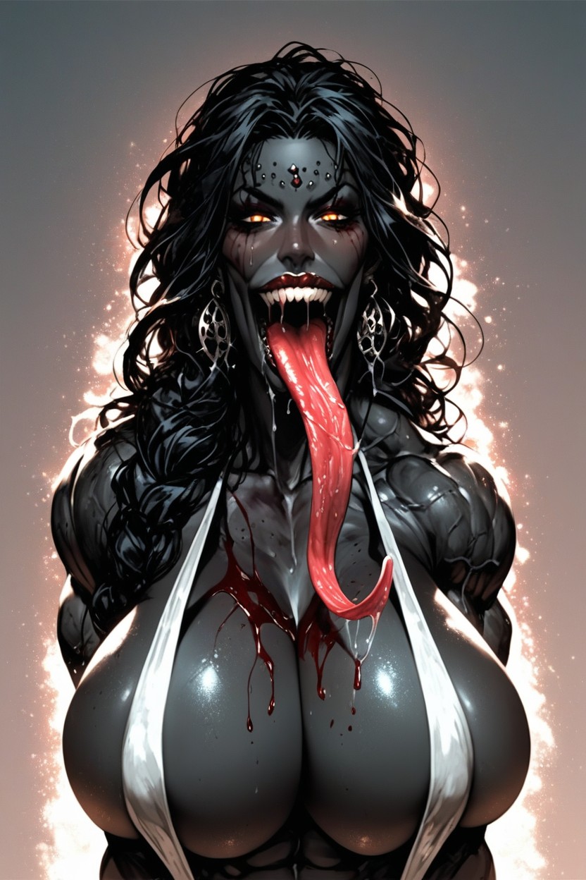 Femdom, Black Skin, 50+ AI Porn