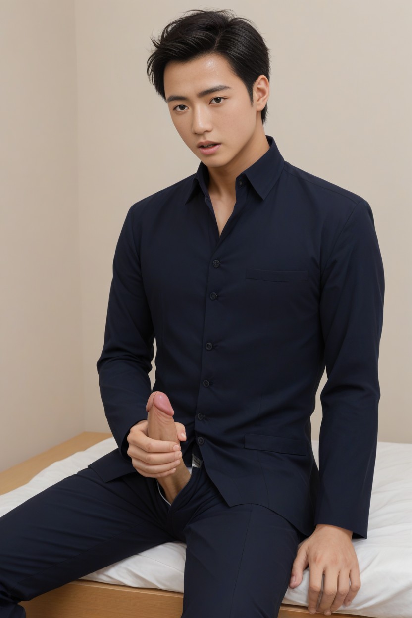 白皙的皮肤, Masturbation, 极好的 AI Gay Porn