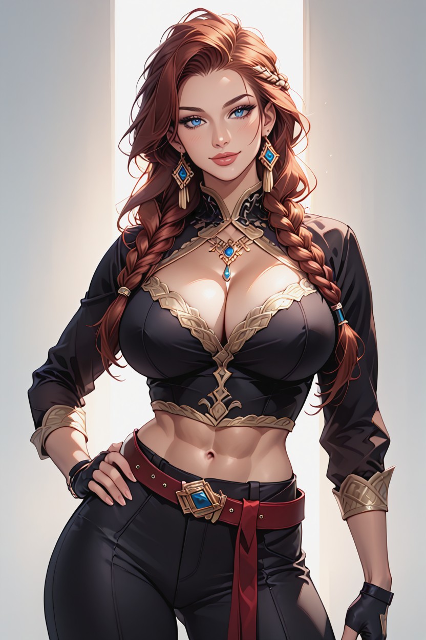 Model, Voluptuous Female, Dominant Female Hentai AI Porn