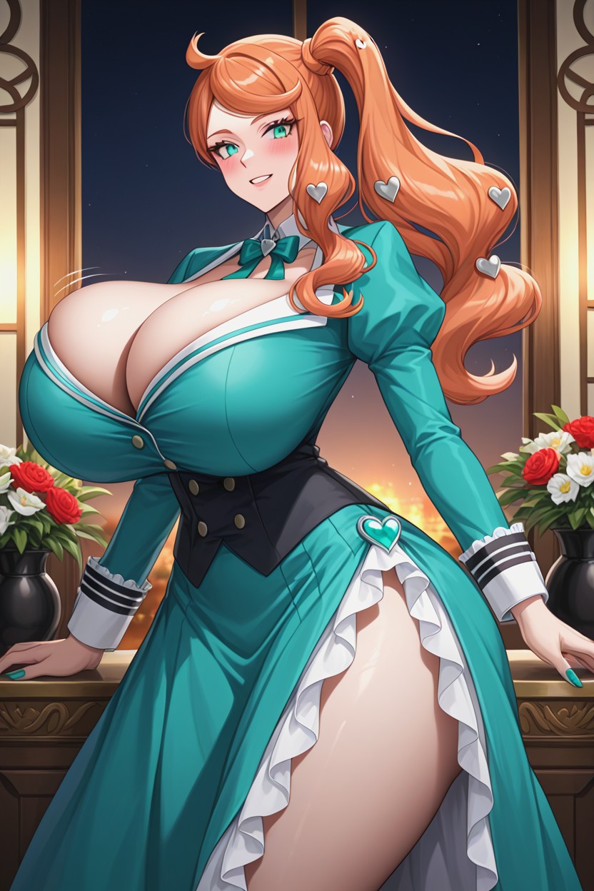 Hourglass Body, Soft Breasts, Hourglass AI Porn