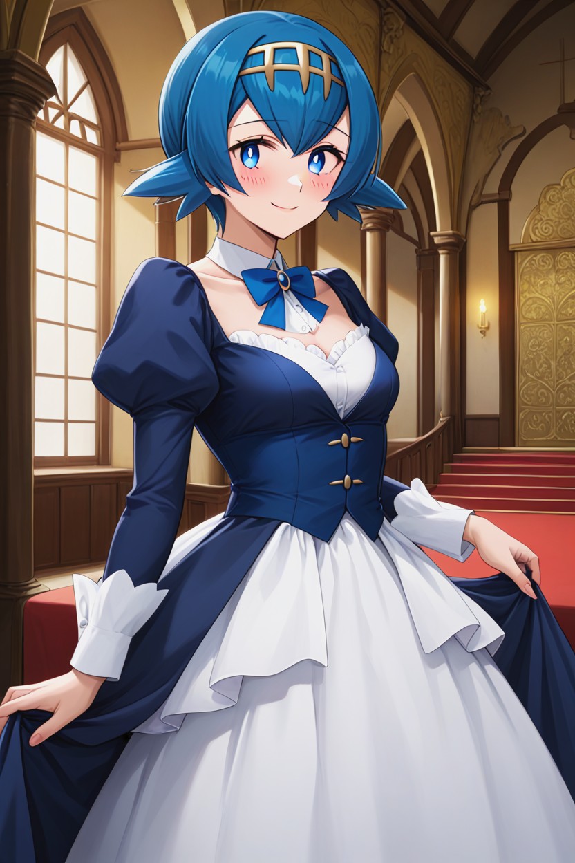 Lana From Pokémon, Hourglass Body, Soft Breasts AI Porn