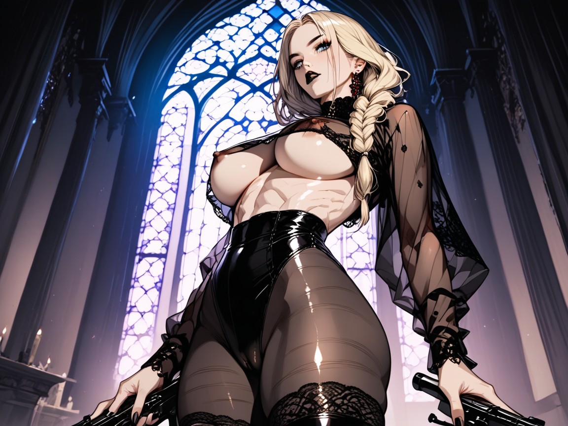 Full Lips, Dark Lighting, Shadow On Abs AI Porn