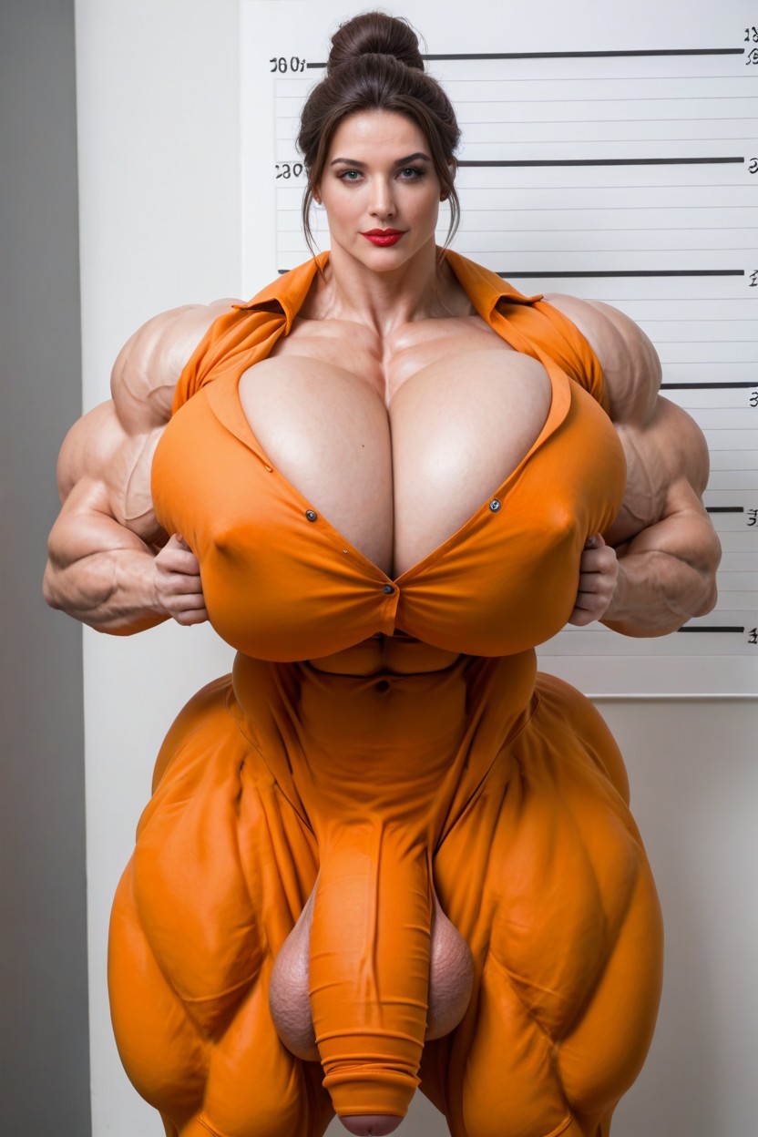 Muscular Female, Horny, Gigantic Enormous Biceps Shemale AI Porn