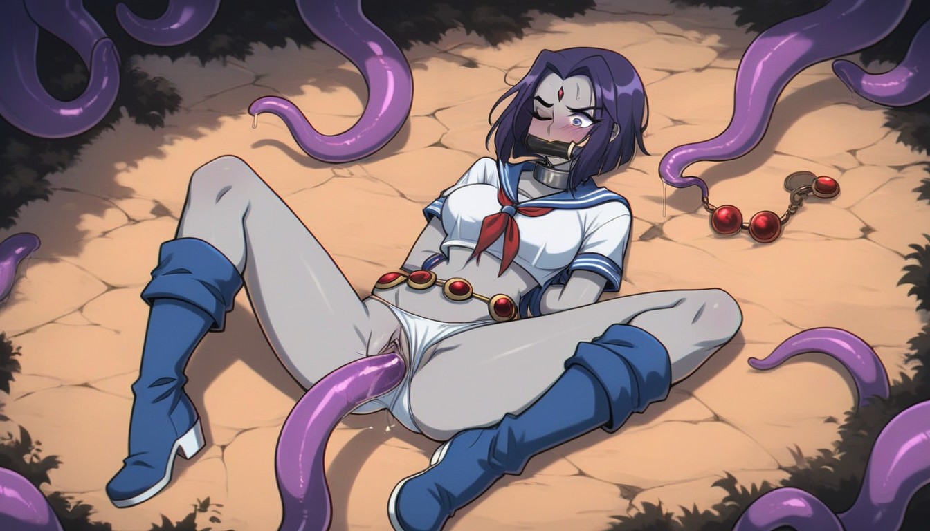 Metal Collar, One Eye Closed, Boots Hentai AI Porn