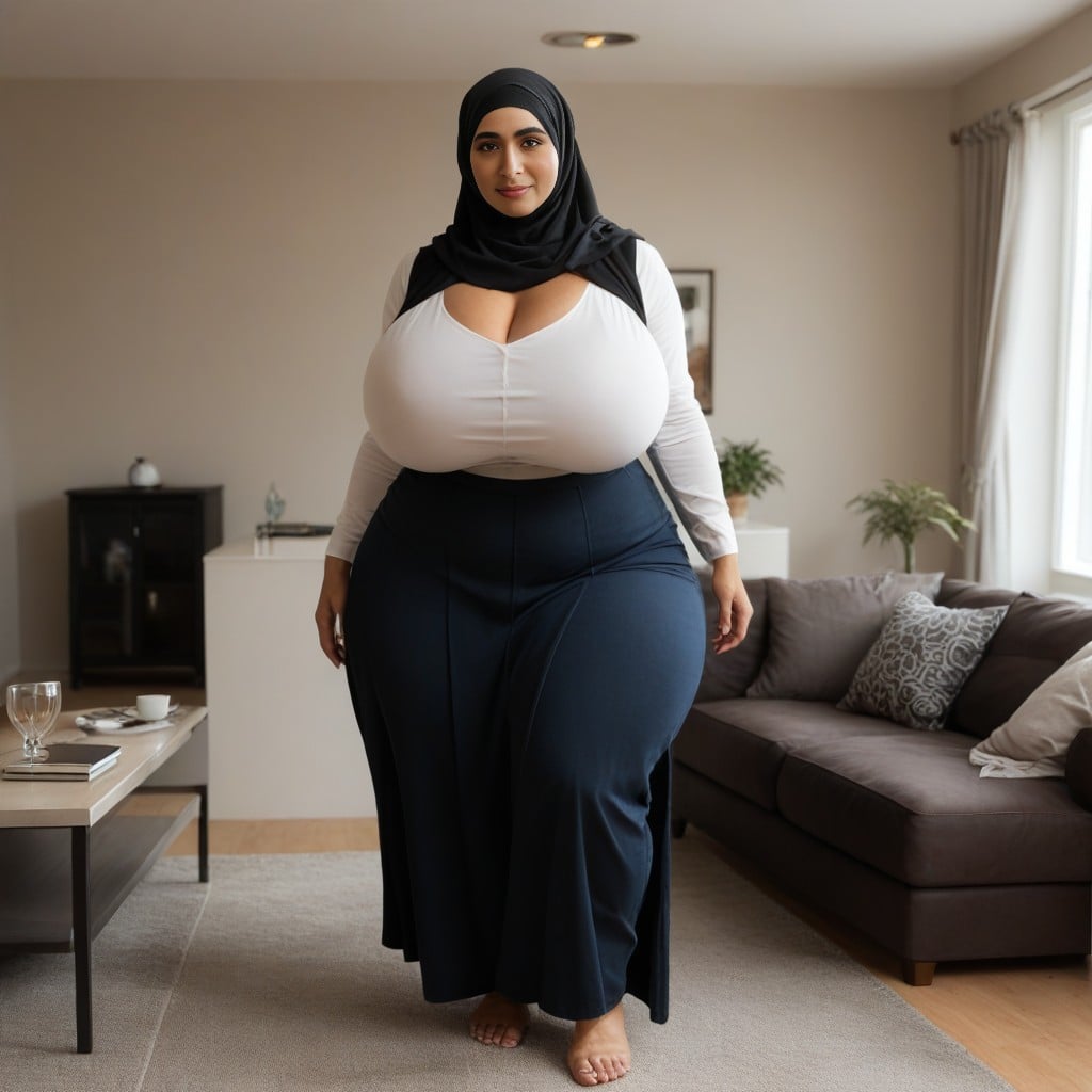 Breast Expansion, Arab, Mature AI Porn