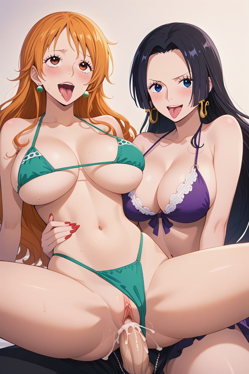 Sudada, Nami Con Bulto En El Estómago, Multiple Views Hentai AI Porn