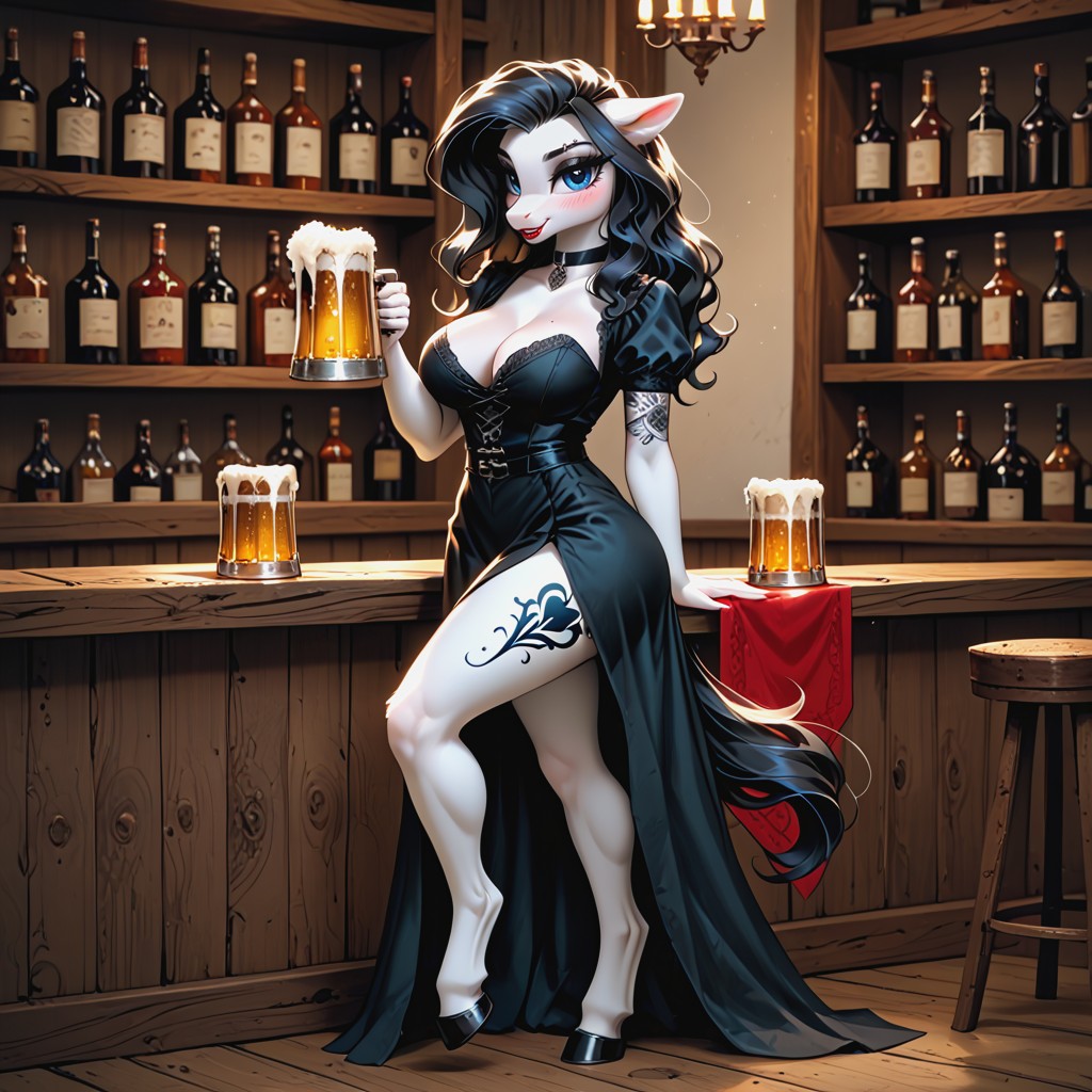 Beautyful Pony Face, 全身, Carrying Lots Of Beers AI兽人黄片