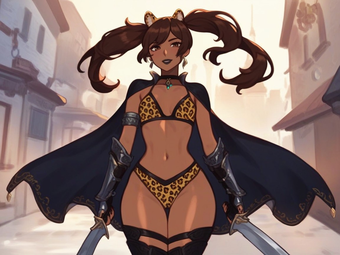Obsidian Gauntlets, Afterimage, Mischievous Pretty Face Hentai AI Porn