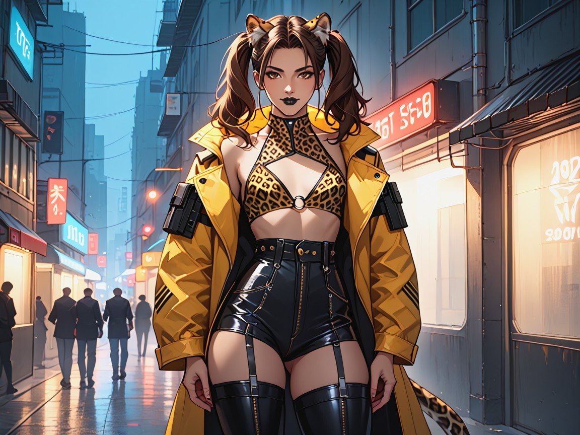 Operative, Led Lights On Clothes, Rounded Ass Latina AI Porn