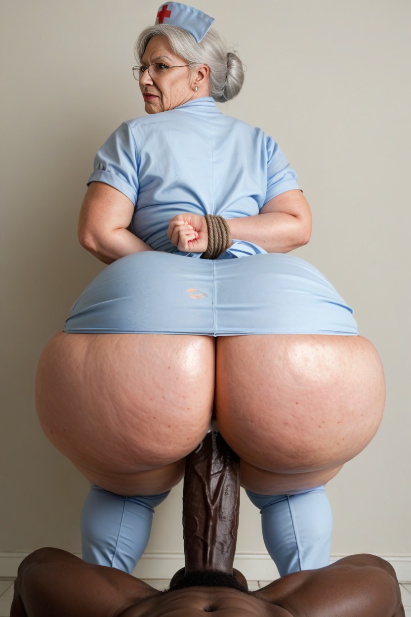 Oversized Onesie, Gigantic Ass, Ass Disproportionately Huge AI Porn