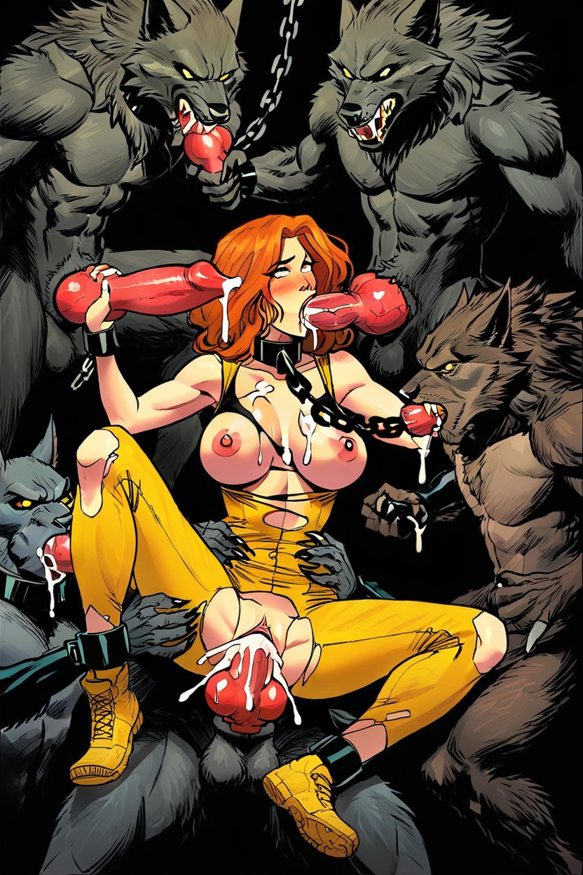 Werewolf, Cum In Pussy, Cum AI Porn