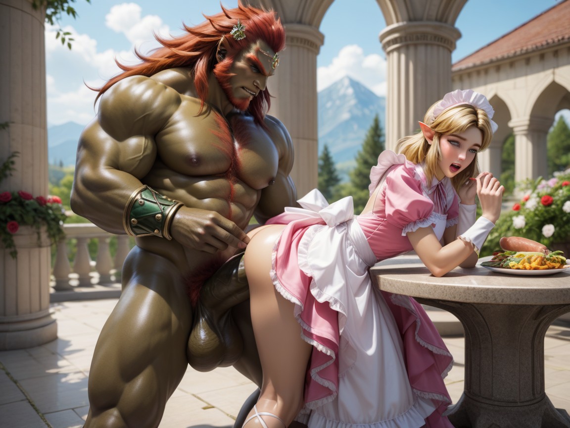 Hypercock, Gigantic, Dinner Party Hentai AI Porn