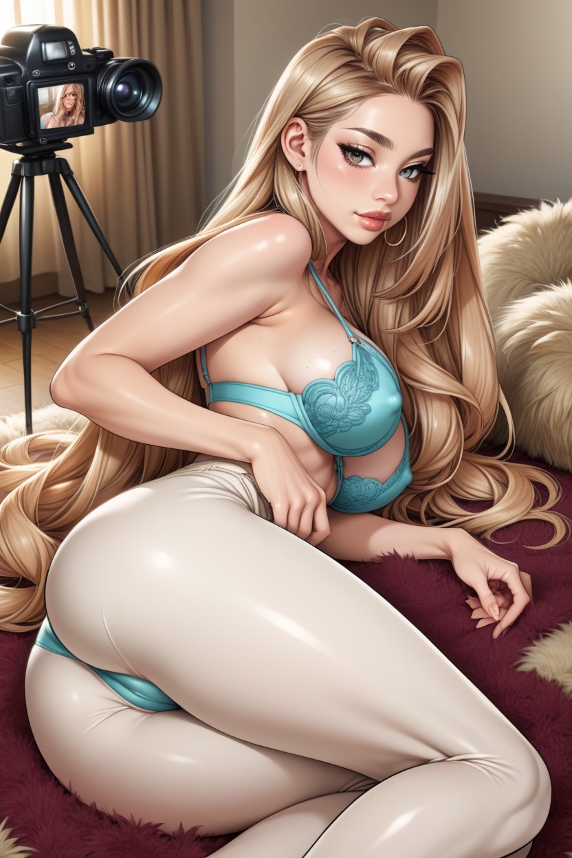 Luscious Lips, High Definition Body, Side Profile AI Porn