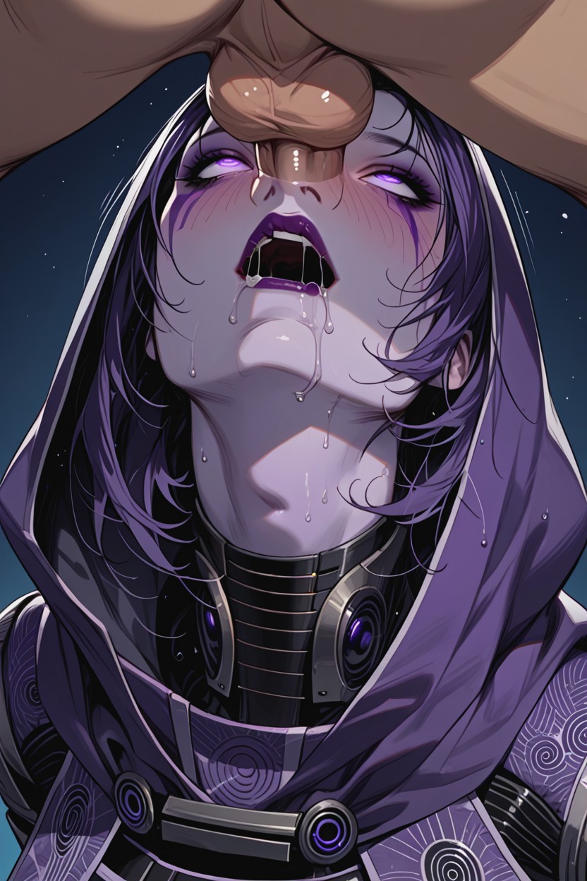 Face Fuck, Face, Red Lipstick Hentai AI Porn