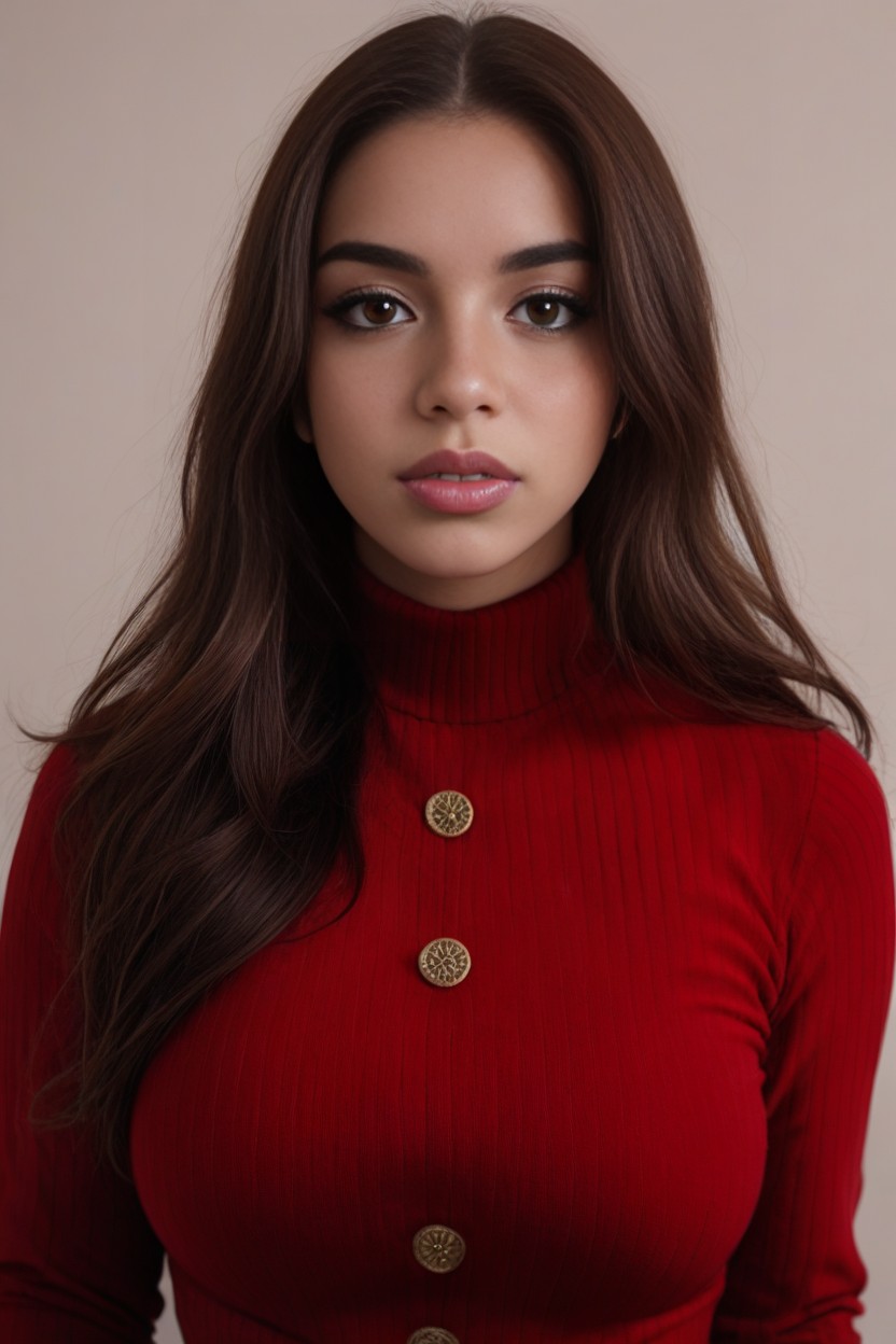 Straight Hair, Realistic Photo, Freckles AI Porn