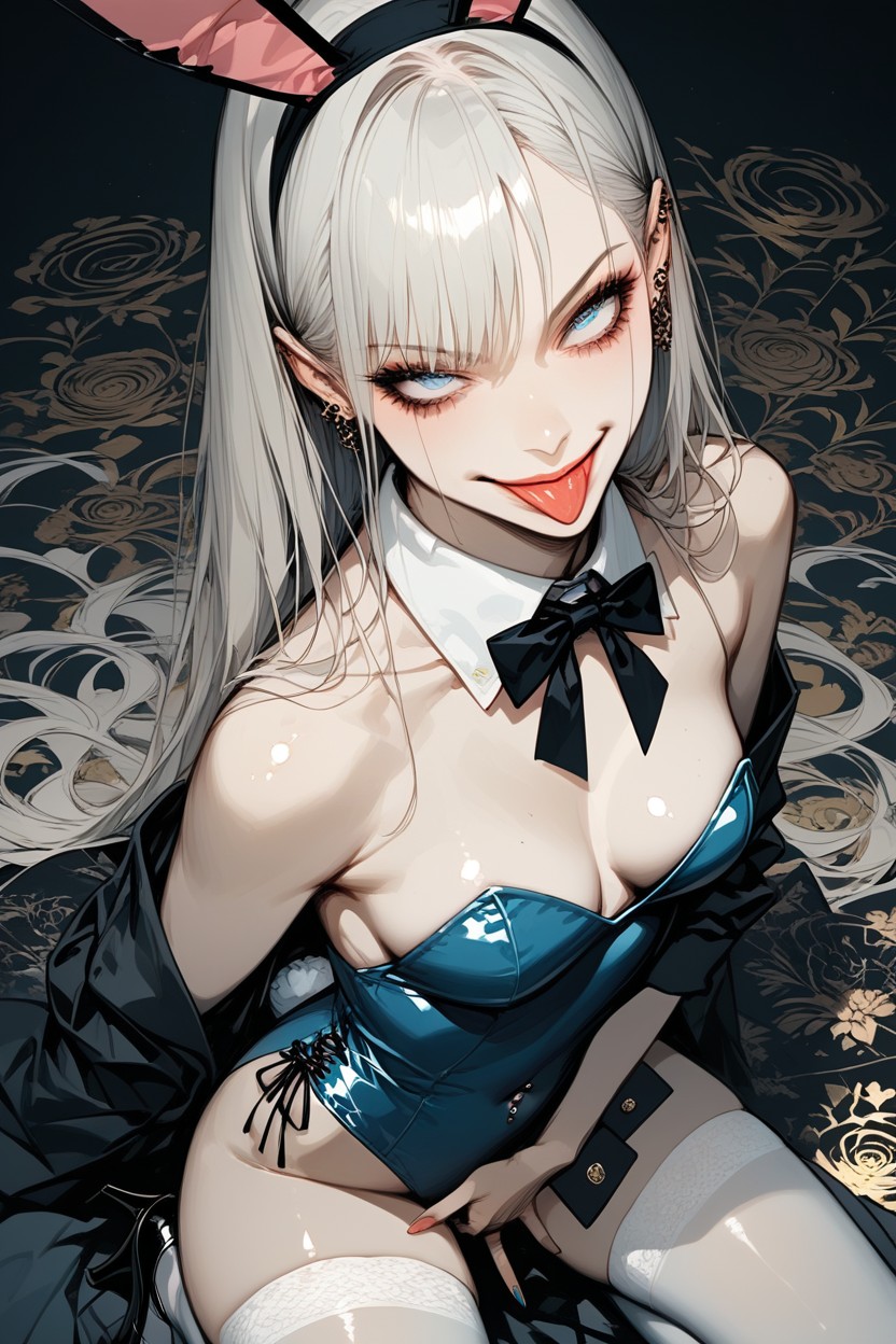 Random Angle, Top Down, Long Twintails Hentai AI Porn