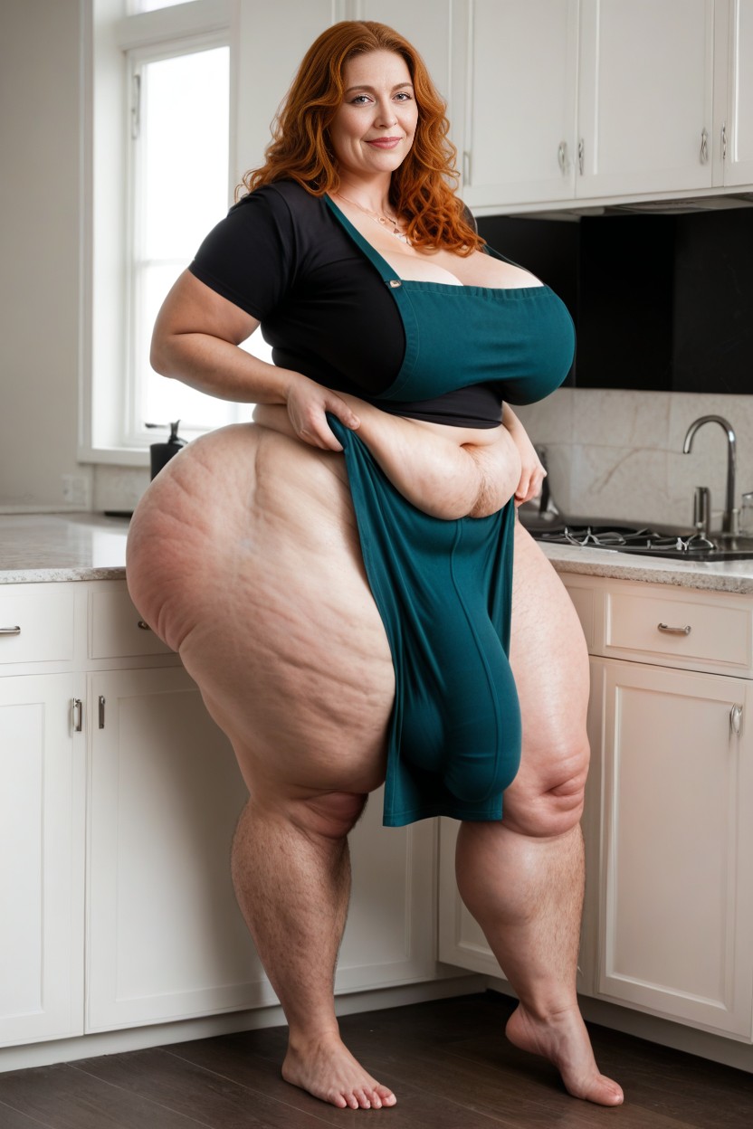 Gigantic Ass, 60+, Large Hyper Hips AI Porn
