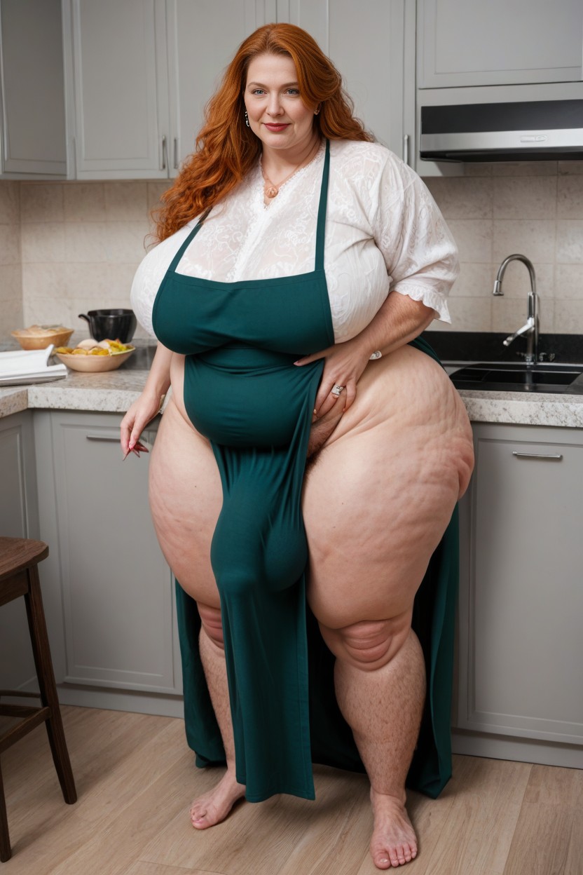 Hairy Legs Pale Skin, Full Body, Quality Eyes AI Porn