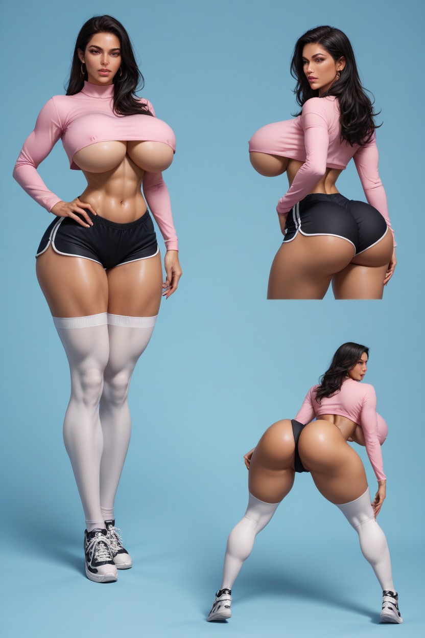 Bending, Culo Grande, Big Butt Porno IA