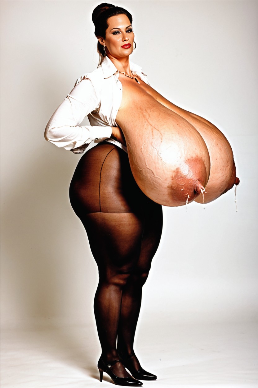 Lactating, Huge Nipples, Massive Saggy Veiny Breasts AI Porn
