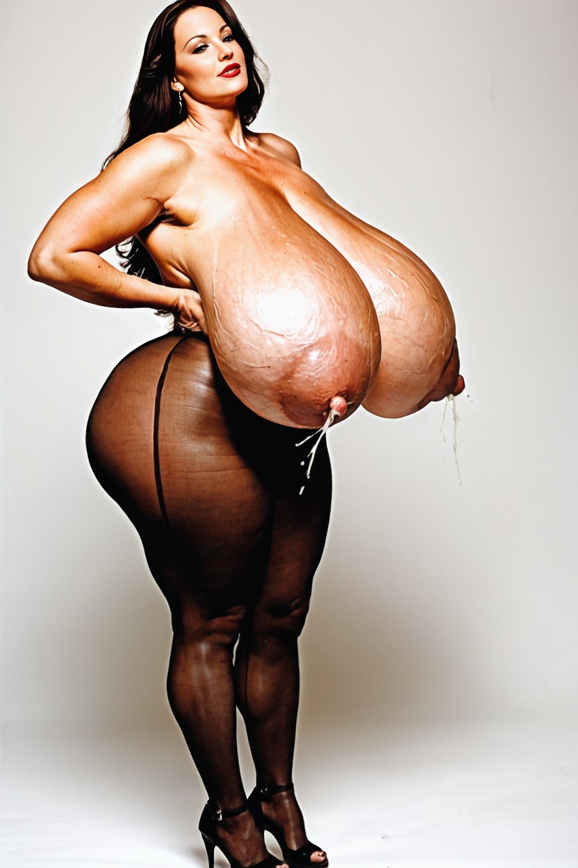 Correct Anatomy, Enormously Insane Massive Gigantic Breasts, Standing AI Porn