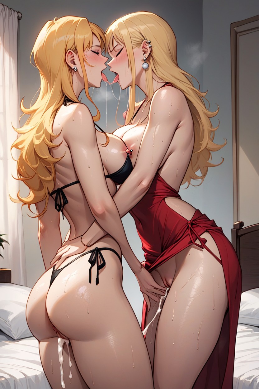 Perfect Body, Bed, Detail Anus Hentai AI Porn