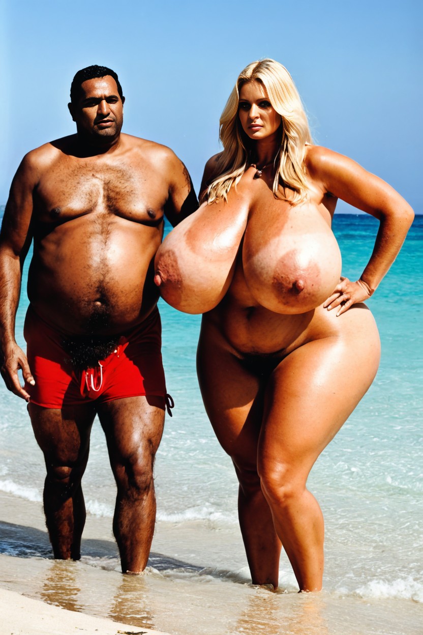 Huge, Swollen Nipples, Long Nipples AI Porn