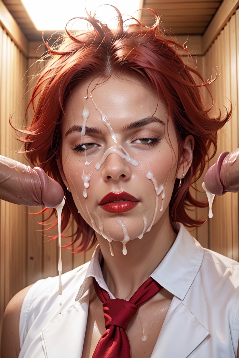 Red Tie, Disgusted, Angry Hentai AI Porn